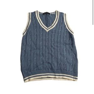 Brandy Melville - Blue & White Sweater Vest